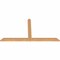 Ekena Millwork Portland Timber Gable Bracket, Western Red Cedar, 60"W x 32"H x 1 1/2"D x 3 1/2"F, 13/12 Pitch GBW060X32X0204POR00SWR - alternate 2